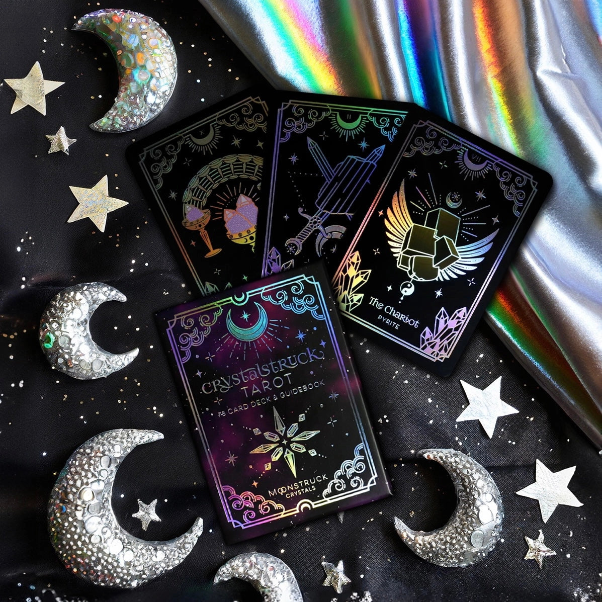 Moonstruck Crystals - Mini Silver Tarot Deck