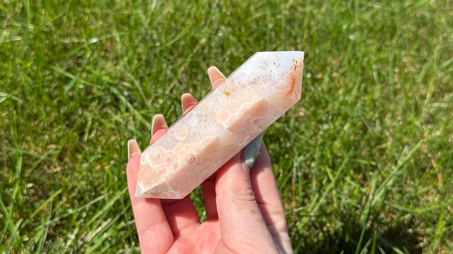 Pastel Carnelian & Flower Agate DT - Personal Collection Destash