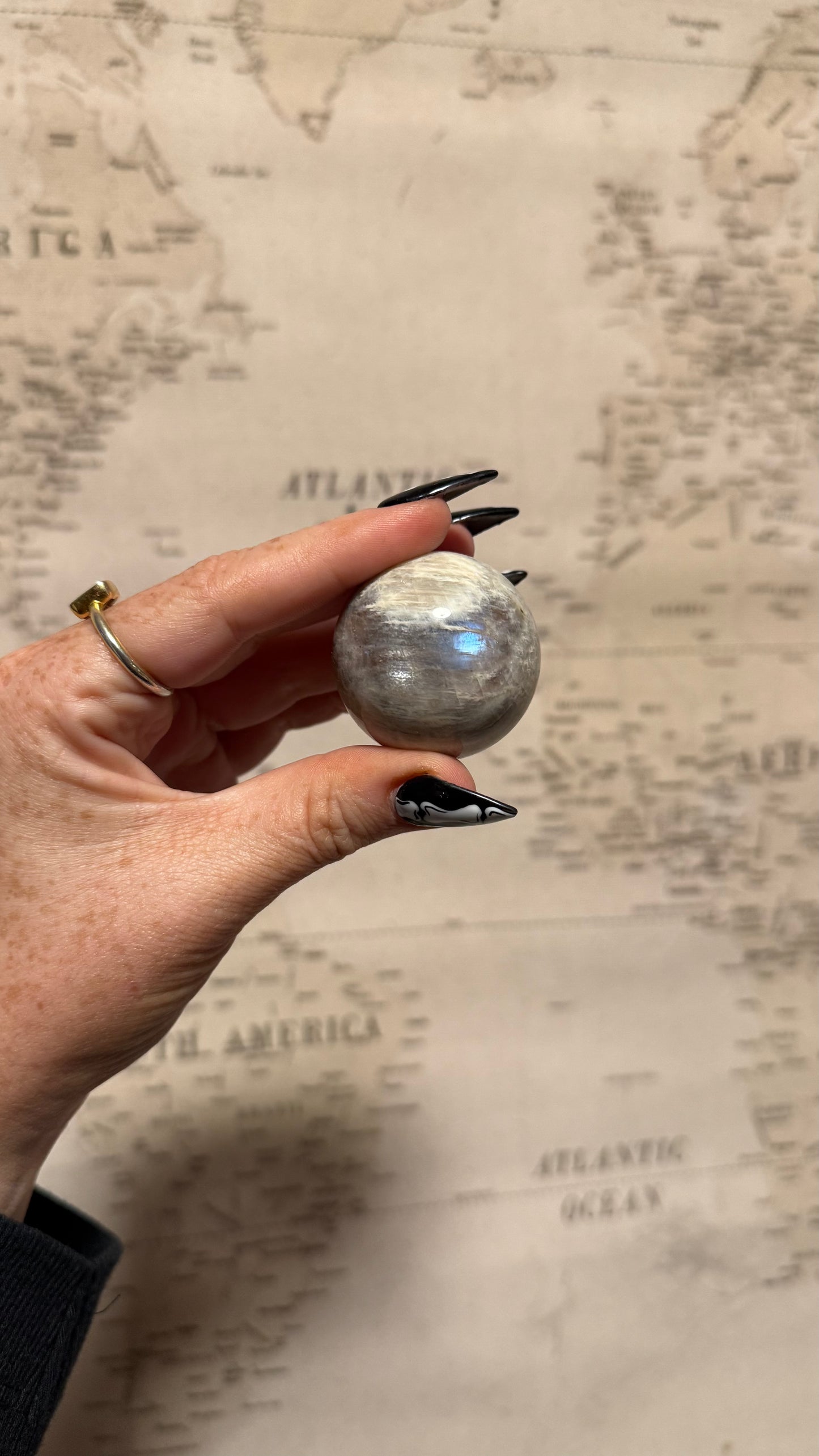 Sunstone Moonstone Sphere - Personal Collection Destash