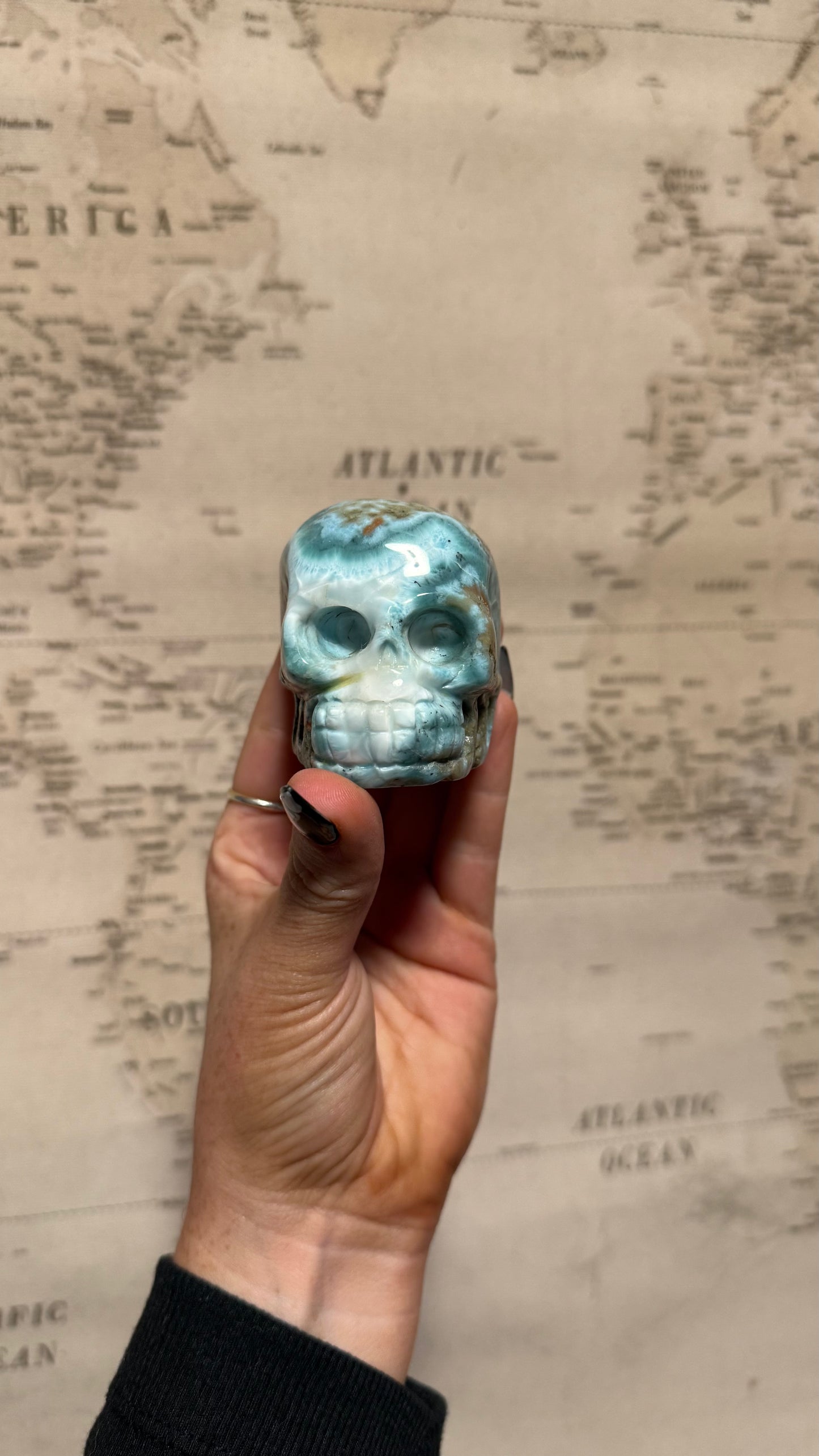 Larimar Skull - Personal Collection Destash