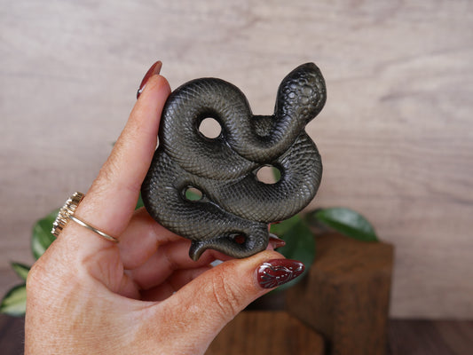 Gold Sheen Obsidian Snake