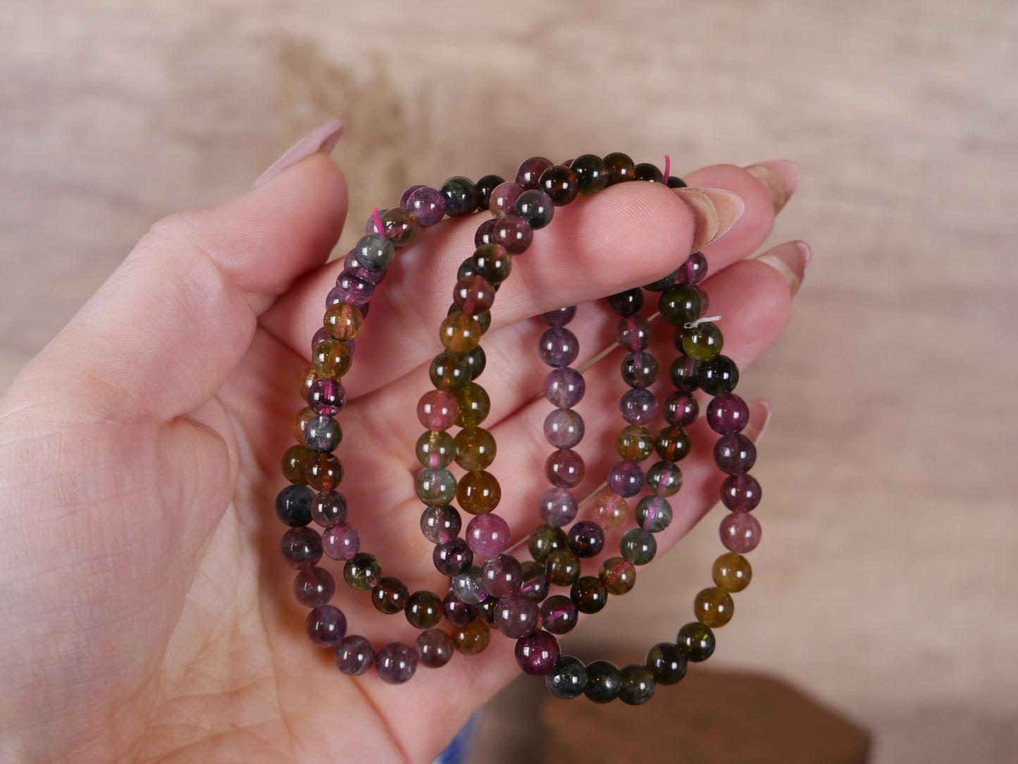 High Quality Multicolor Tourmaline Bracelet