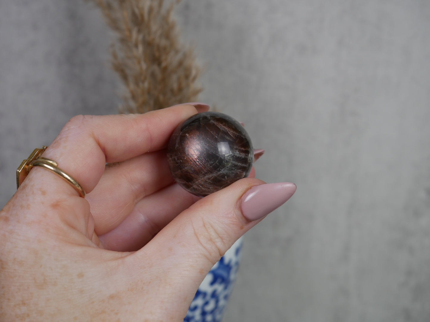 High Quality Sunstone & Moonstone Sphere