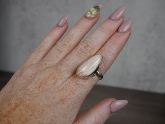 Pink Scolecite Ring #2