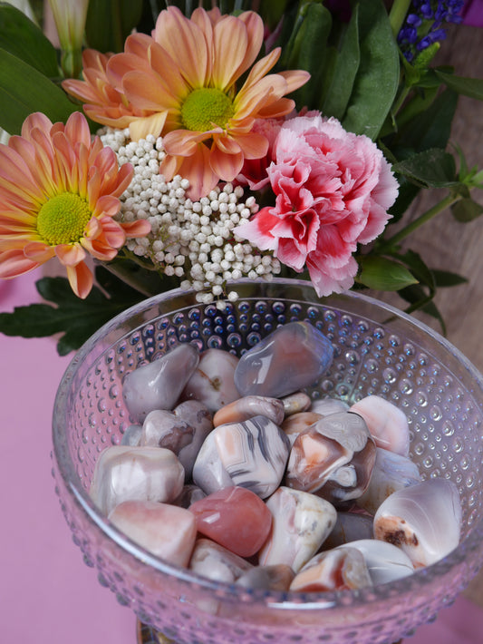 Pink Botswana Agate Tumble