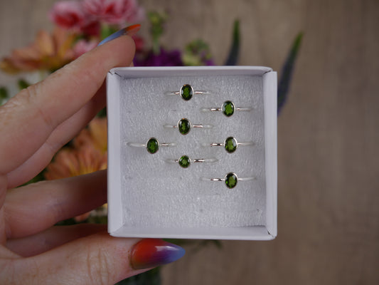 Chrome Diopside Ring