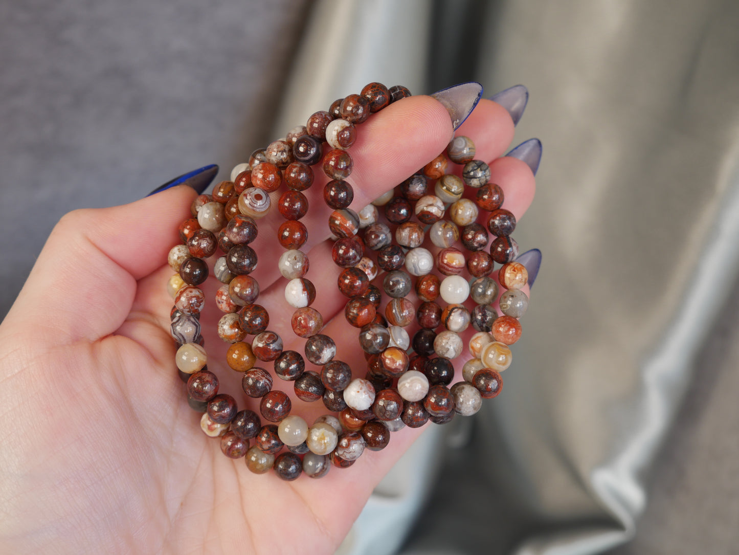 Mexican Crazy Lace Agate Bracelet