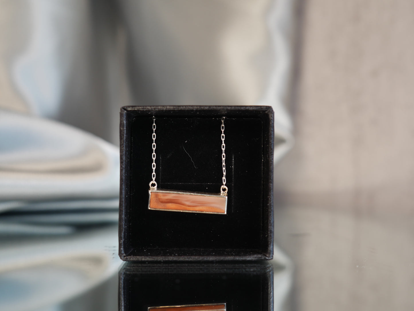 Imperial Jasper Bar Necklace