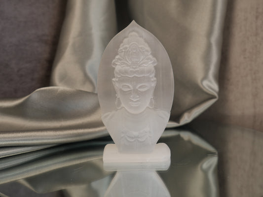 Selenite Quan Yin
