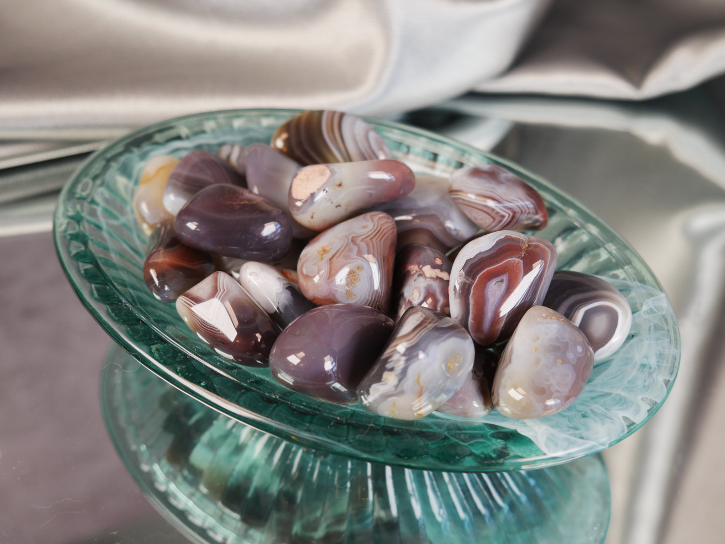 Grey Botswana Agate Tumble