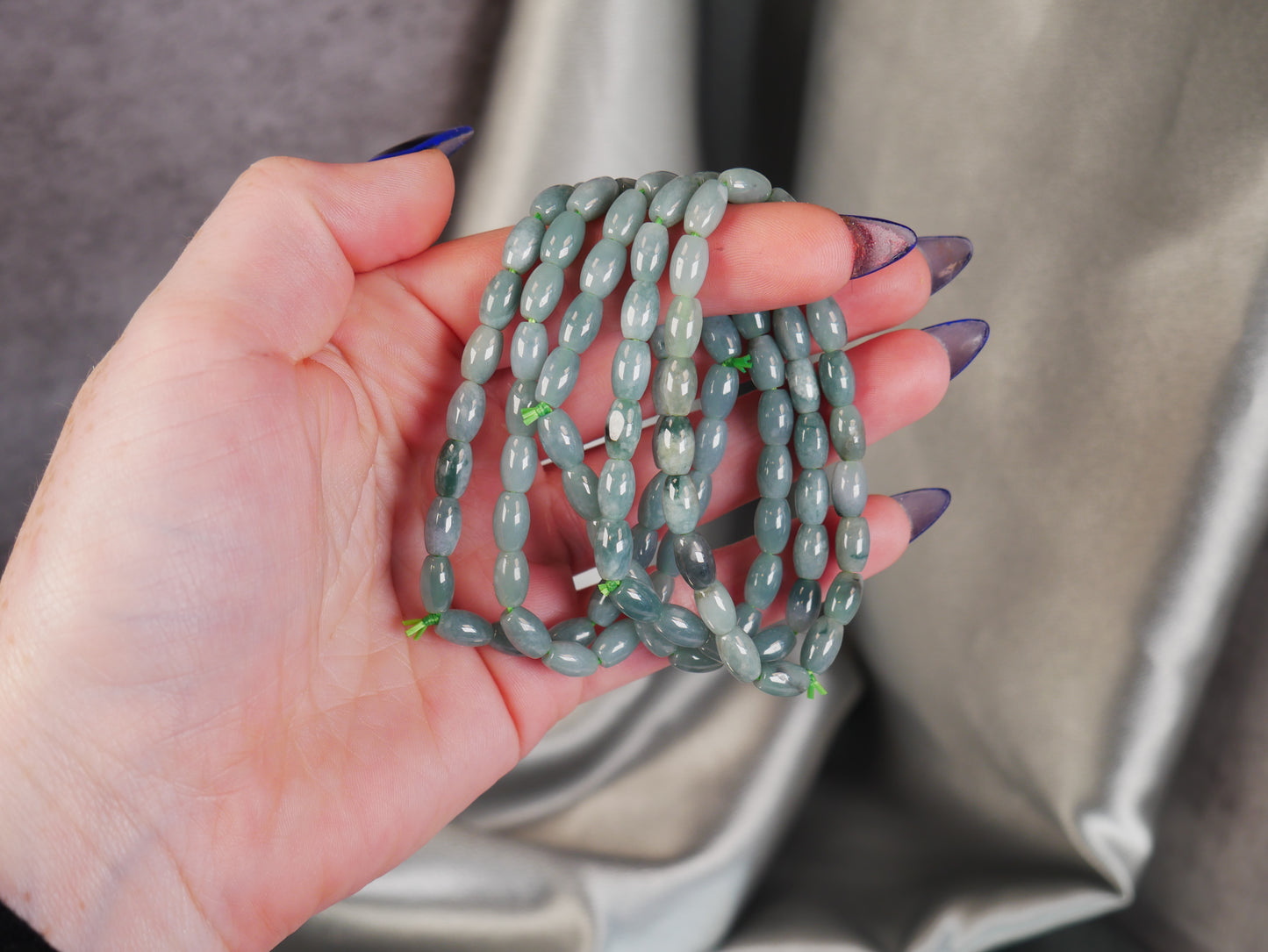 Burma Jade Cylinder Bracelet