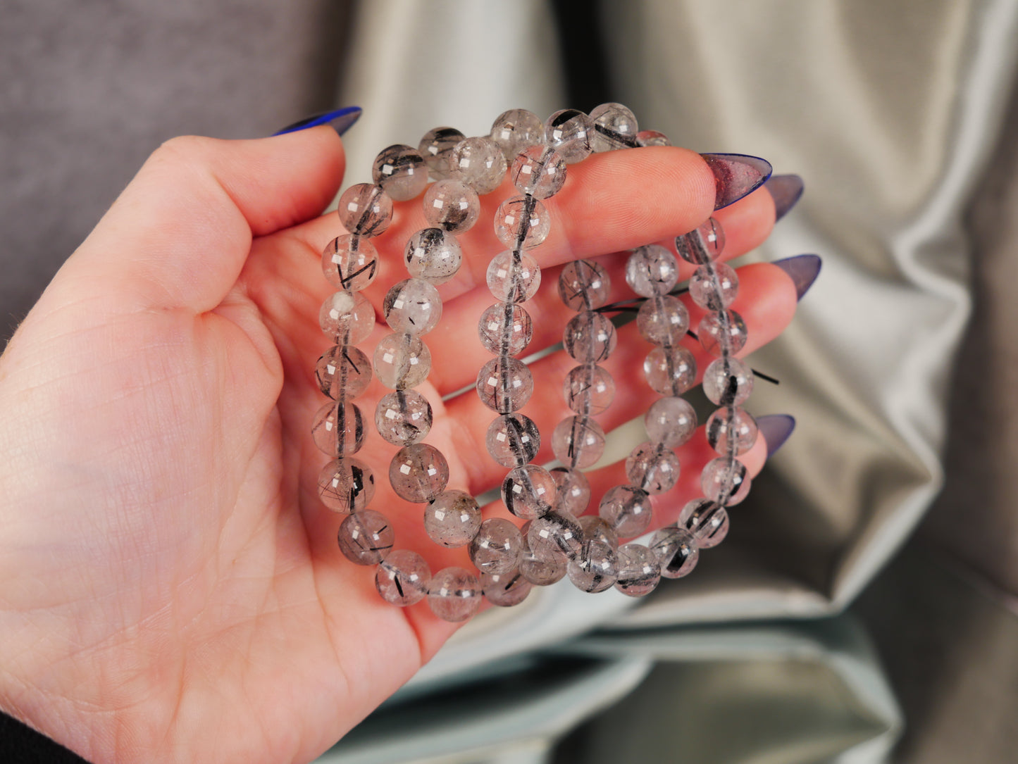 Tourmaline in Quartz Bracelet