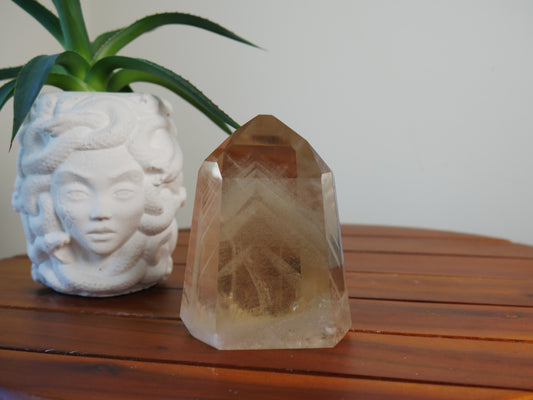 Brazilian Champagne Citrine Tower w/ Phantoms