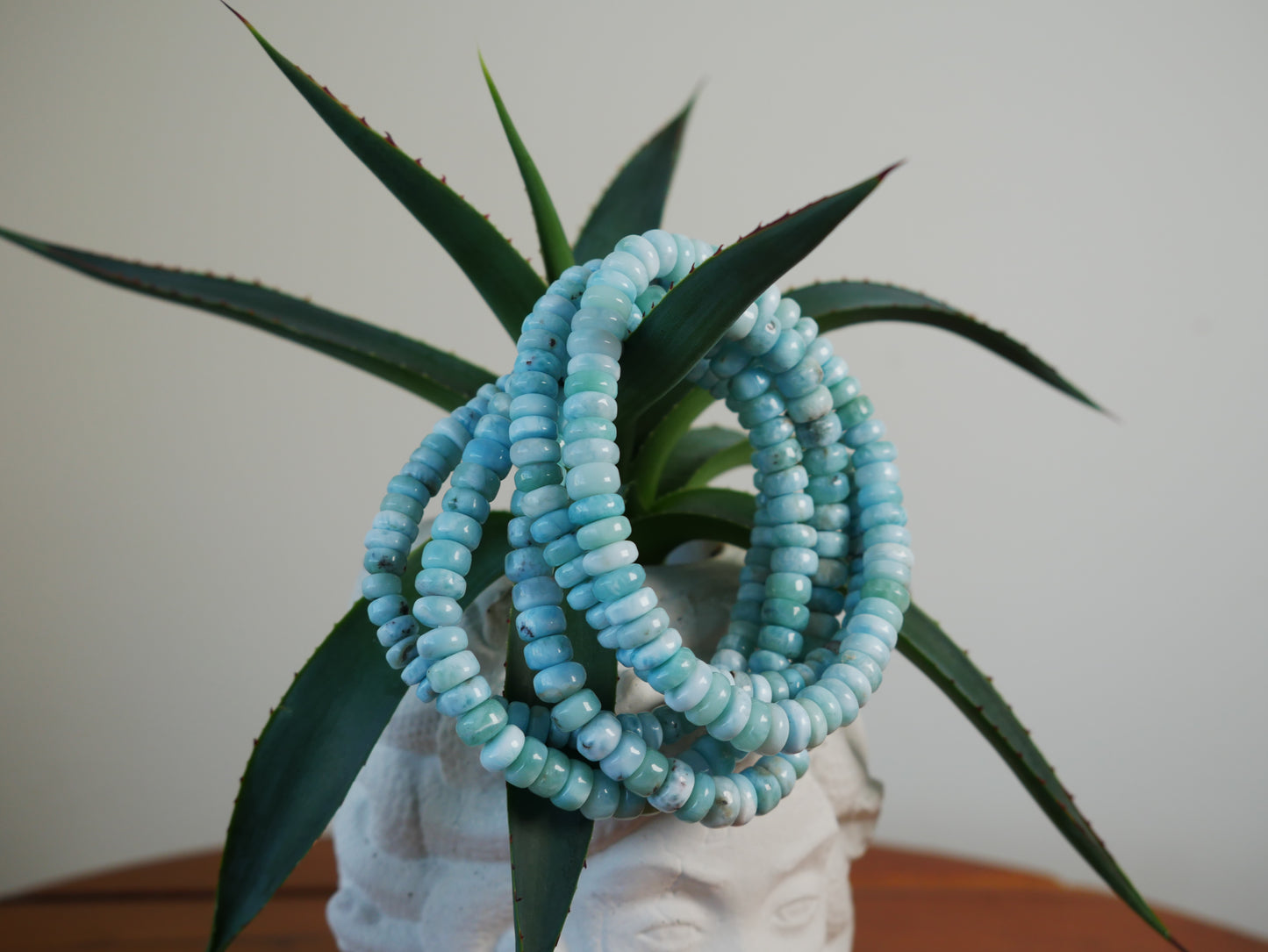 Larimar Rondelle Bracelet