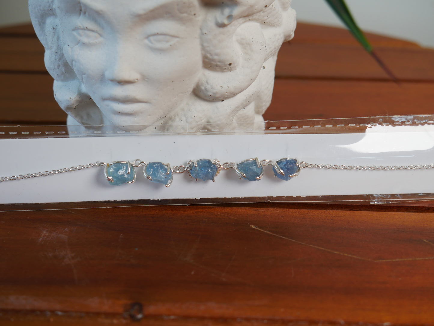 Aquamarine Chain Bracelet