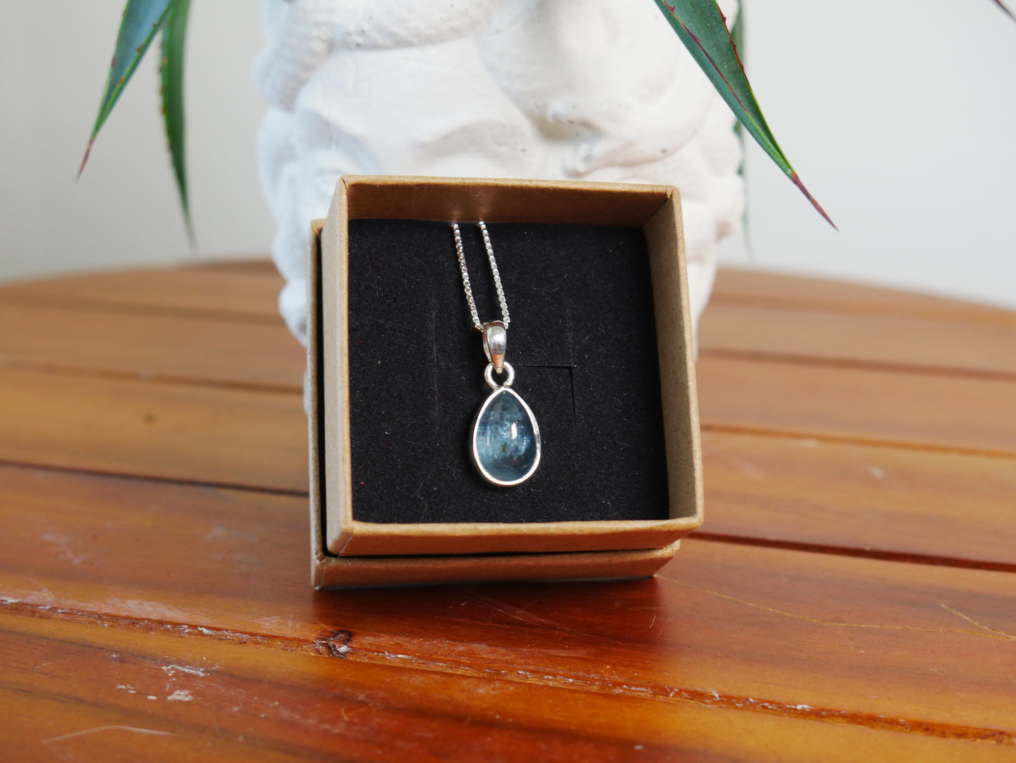 Teal Kyanite Necklace