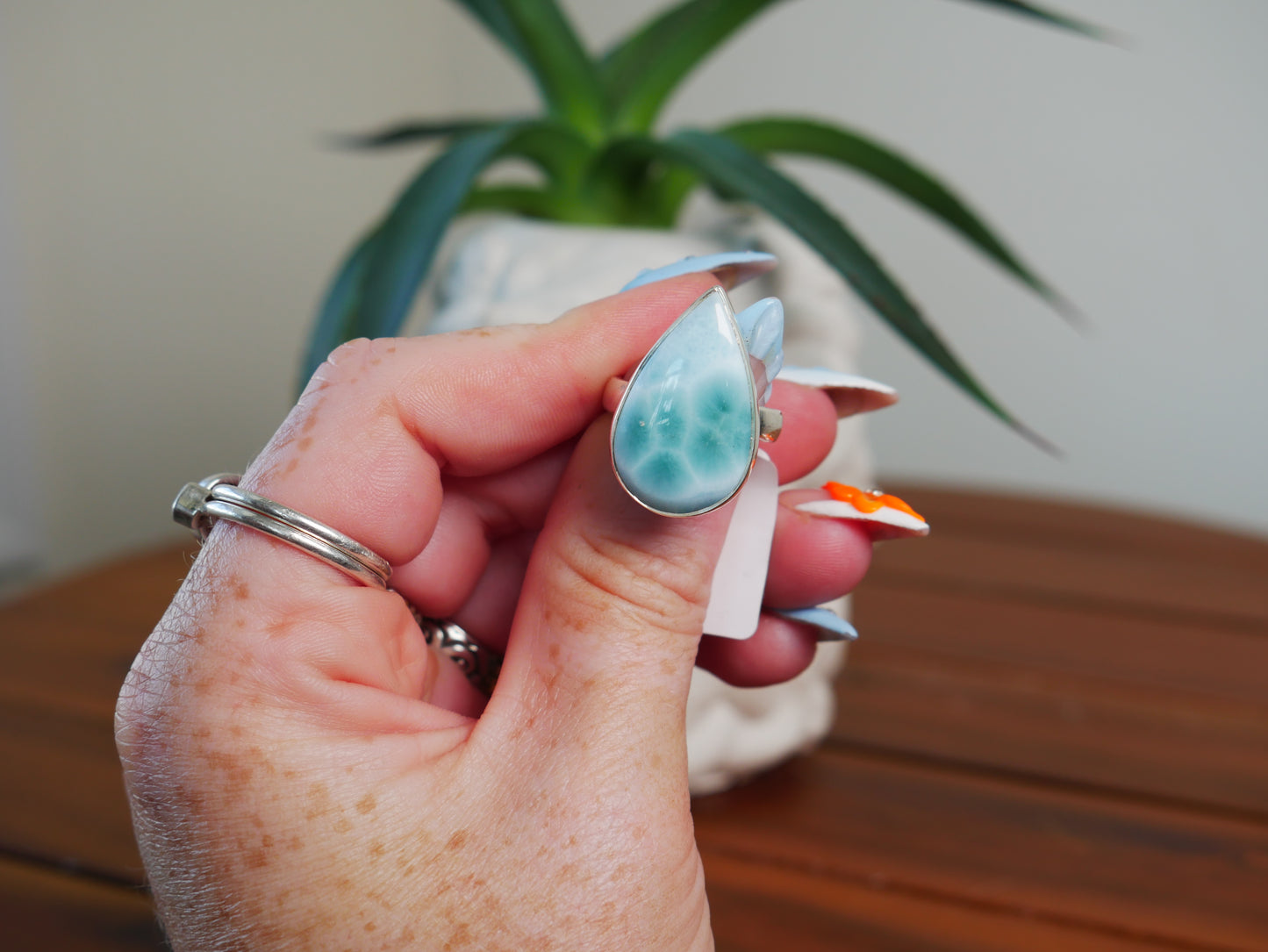 Larimar Ring #7