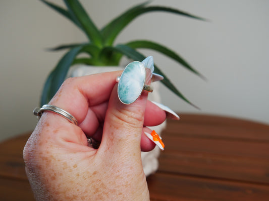 Larimar Ring #9