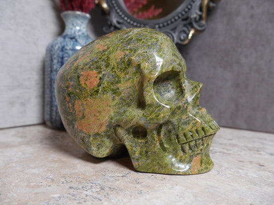 Unakite Skull