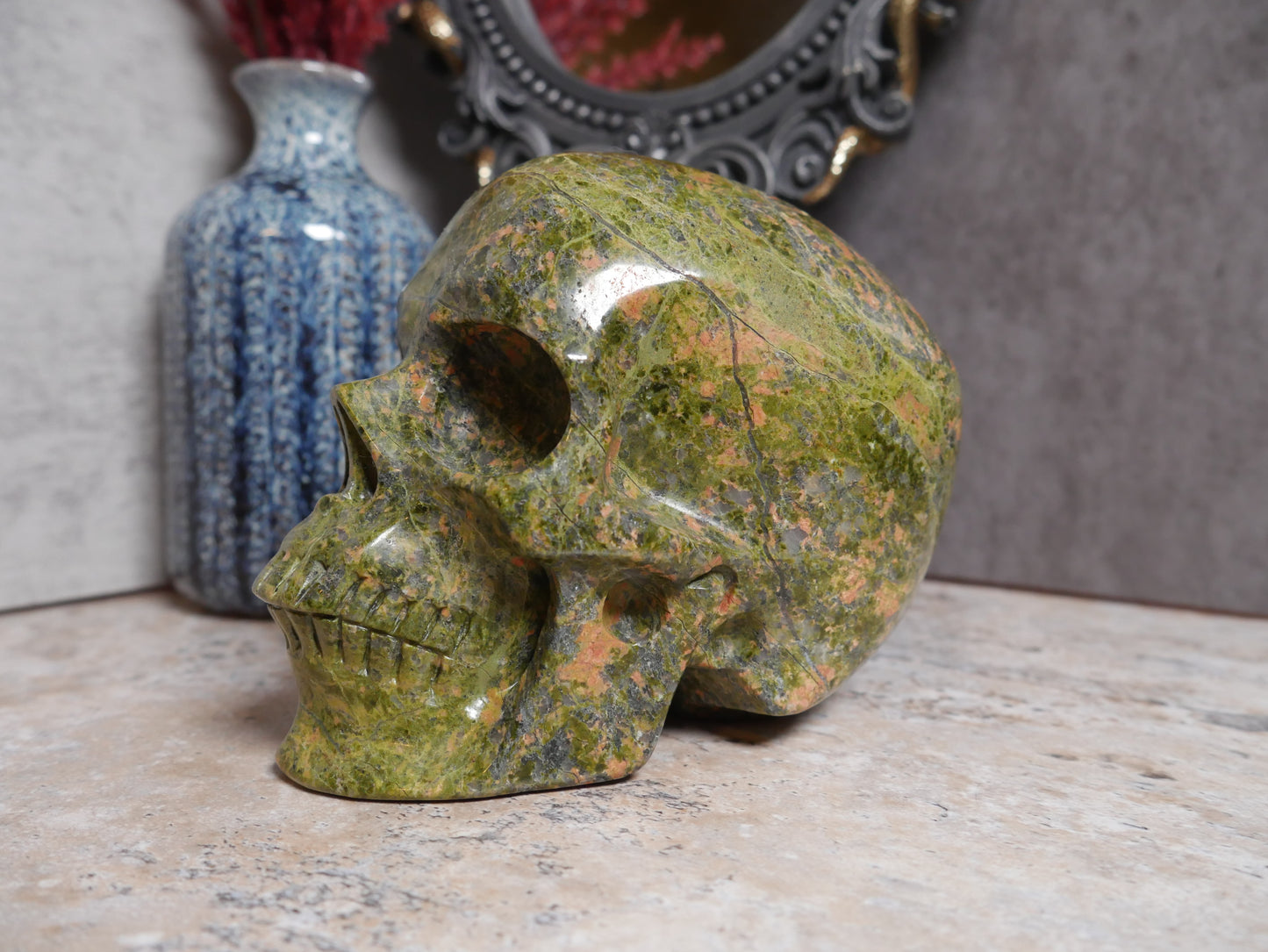 Unakite Skull