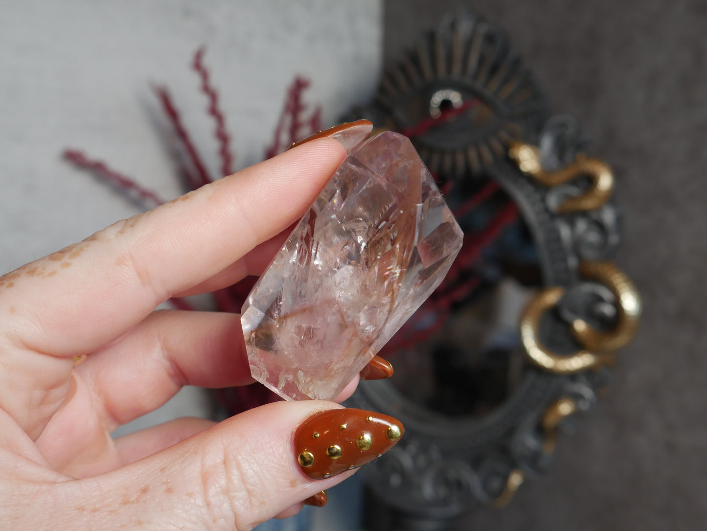 Amethyst with Powellite Freeform