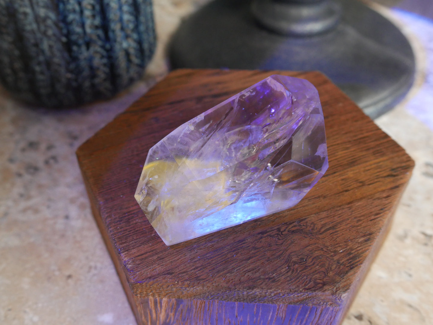 Amethyst with Powellite Freeform