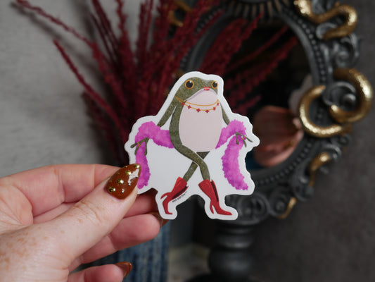 Fancy Frog Sticker