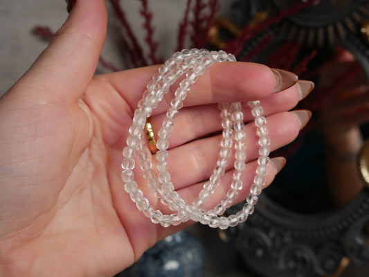 Faceted Clear Quartz Bracelet