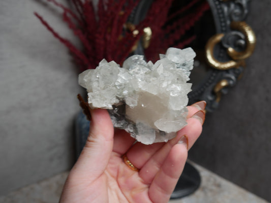 Apophyllite Coated Calcite #8
