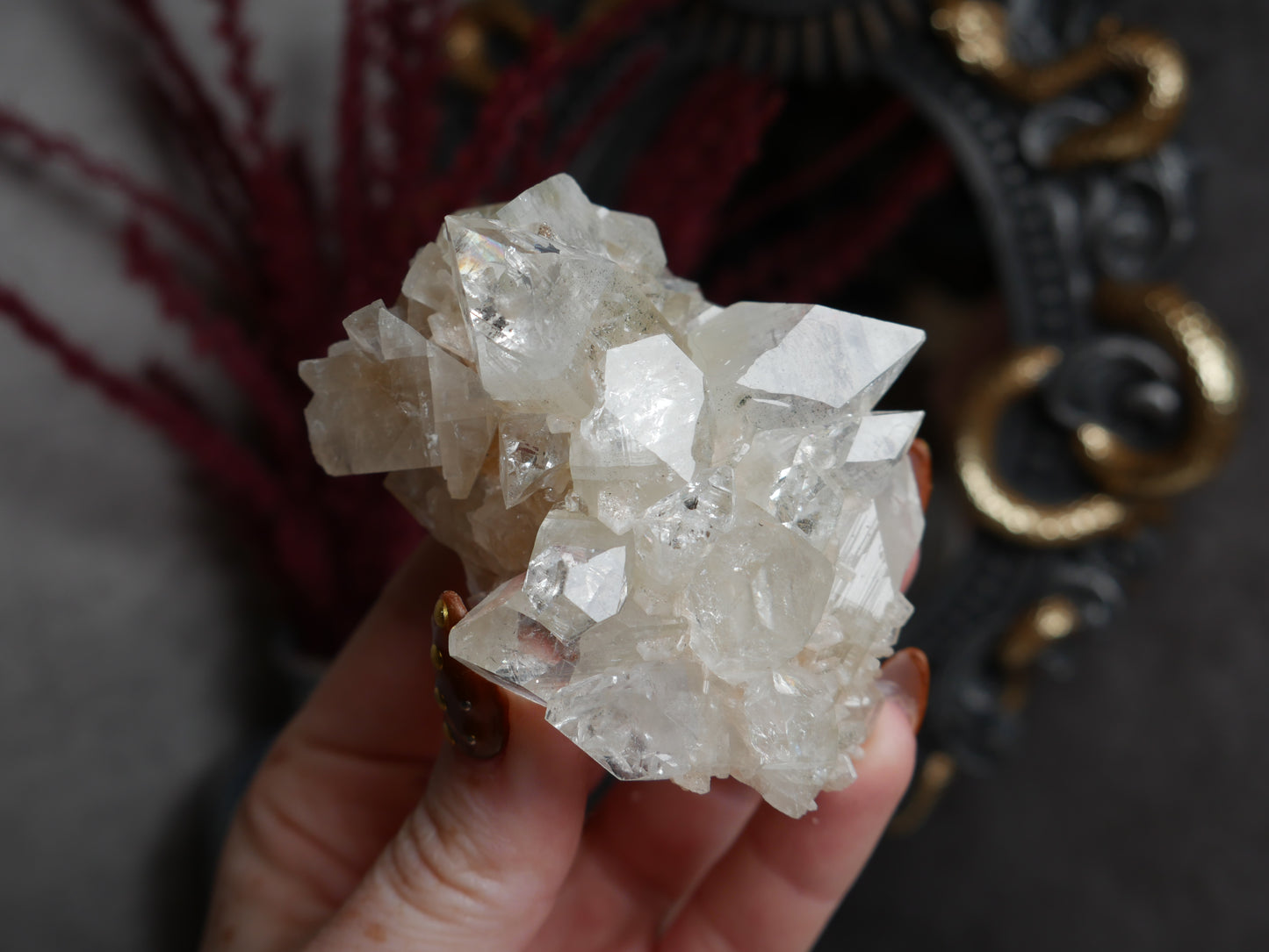 Apophyllite Coated Calcite #15