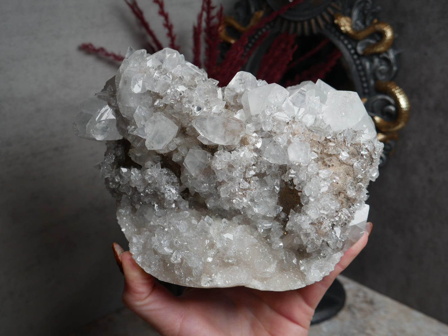 Apophyllite Coated Calcite #11