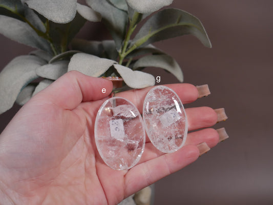 Clear Quartz Palm Stone