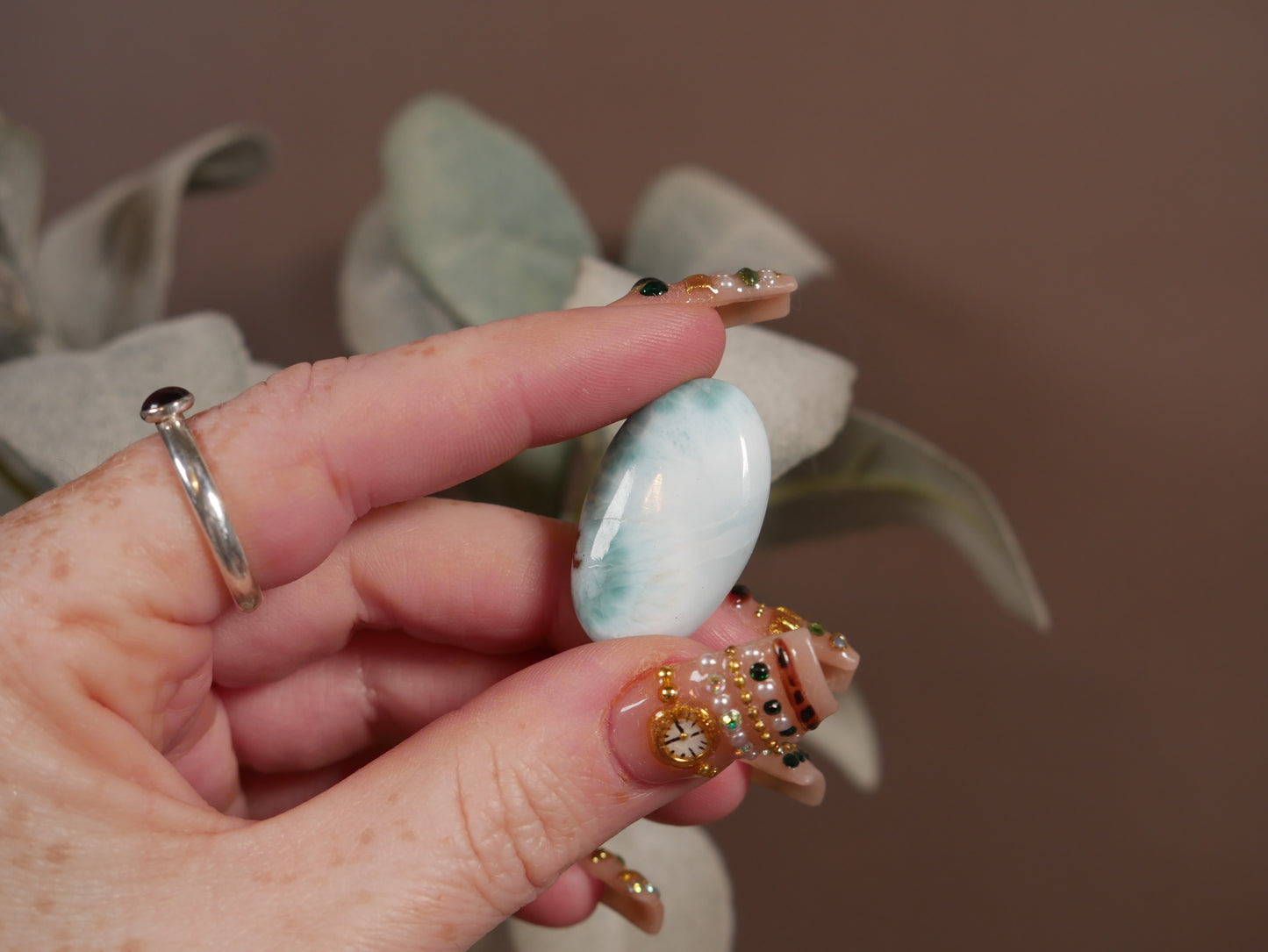 Larimar Pocket Stone #6