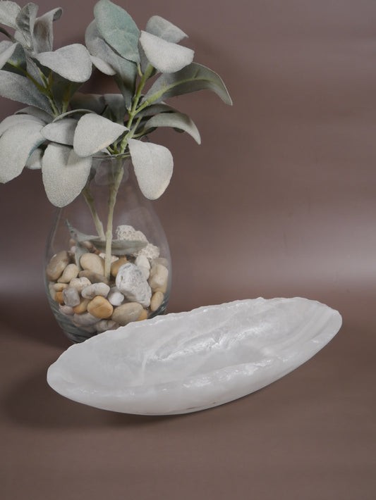 White Onyx Dish - Long