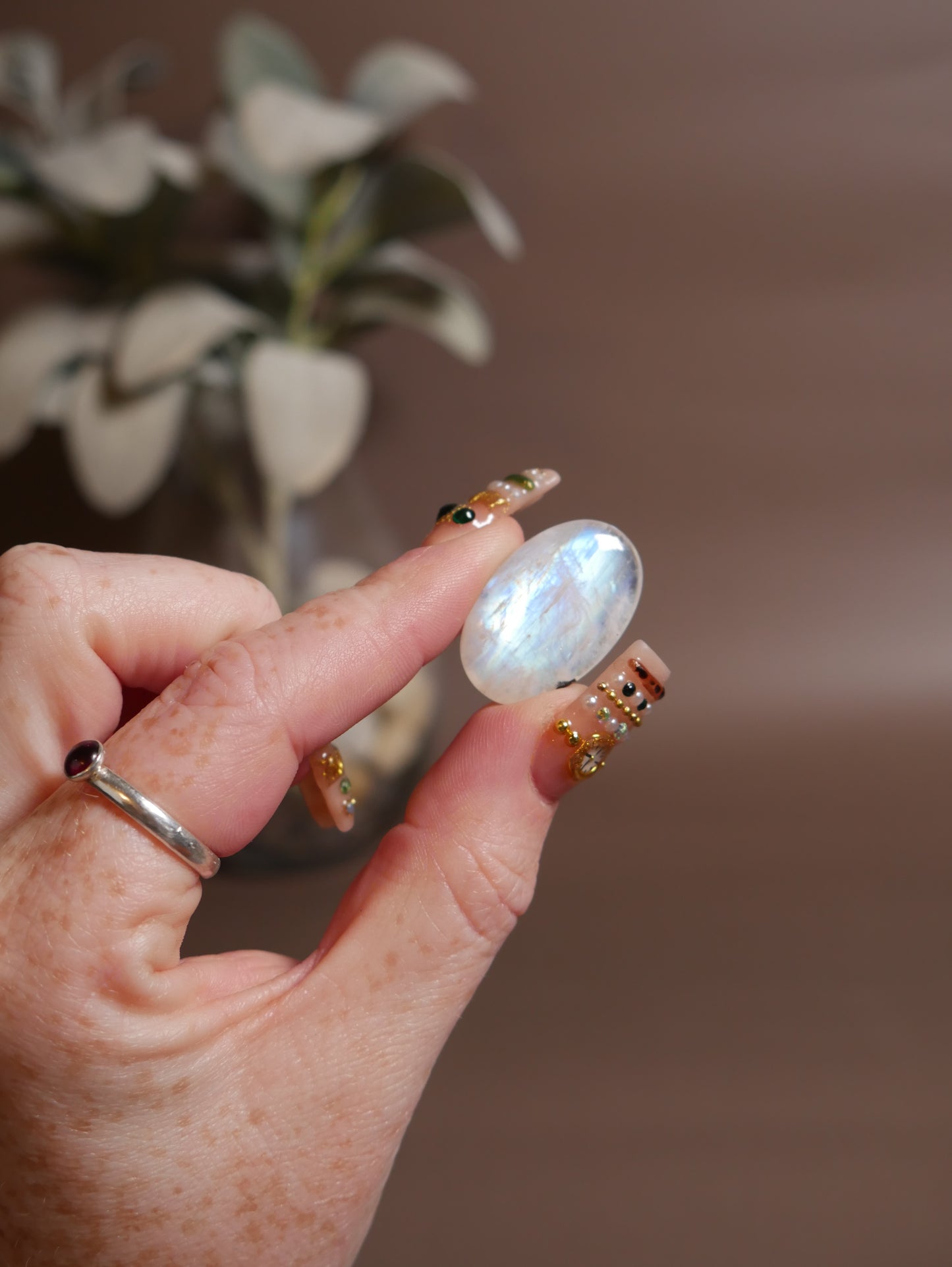 AAA Grade Moonstone Pocket Palm #18