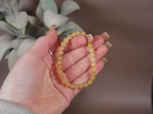 Golden Prehnite Bracelet