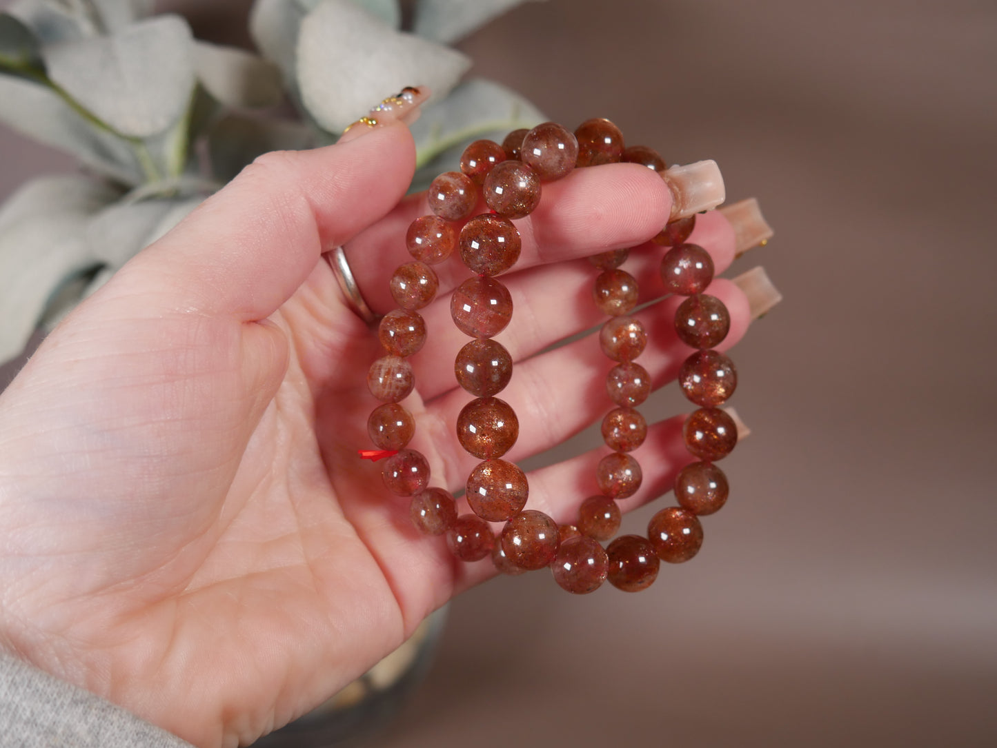 Sunstone Bracelet - larger bead
