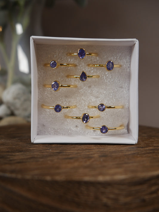 Gold Tanzanite Ring