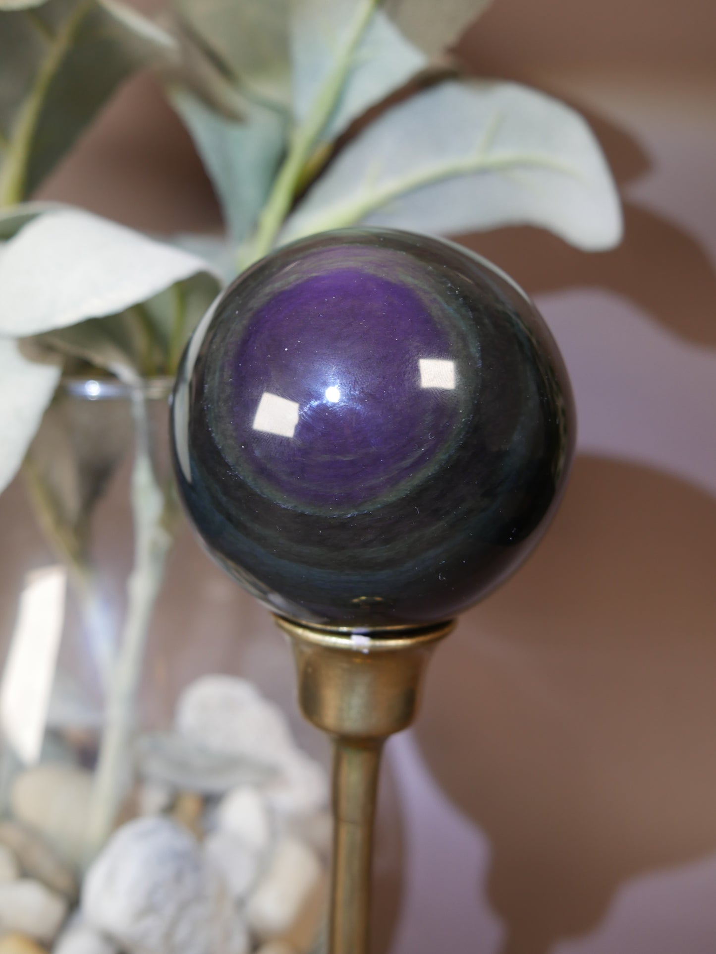 Rainbow Obsidian Sphere #3