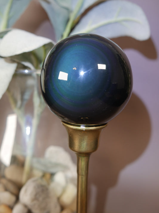 Rainbow Obsidian Sphere #6