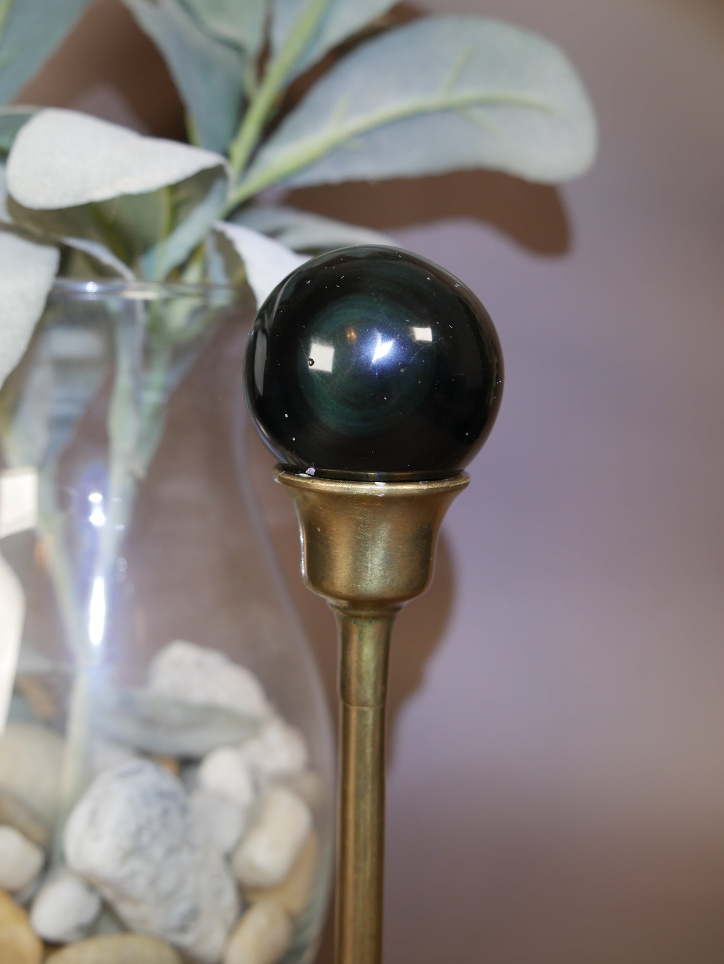 Rainbow Obsidian Sphere #23