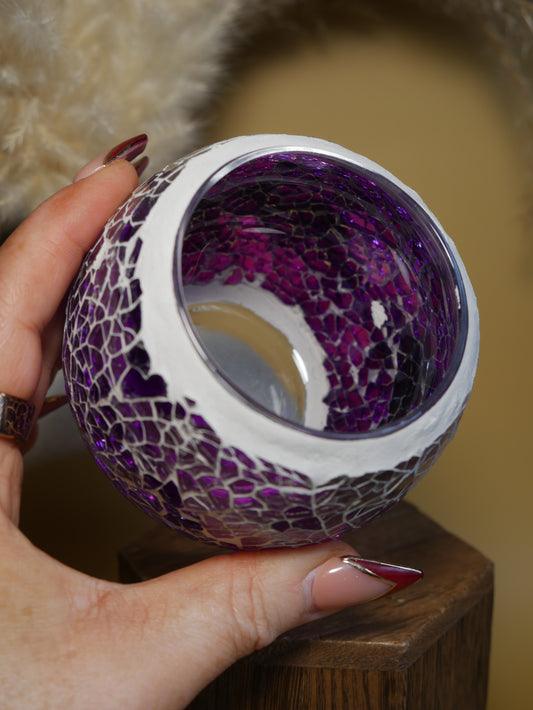 Choose Your Own Candle Scent - Purple Moroccan Vessel
