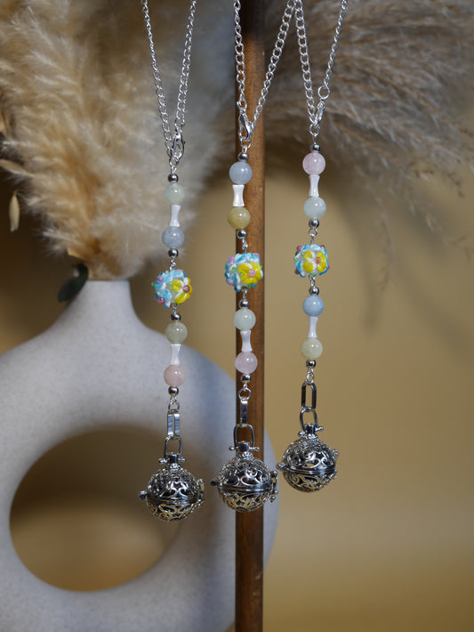 Floral Car Mirror Decor