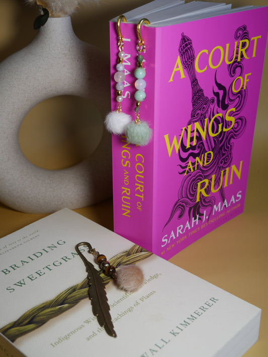 Fluff Puff Crystal Bookmark