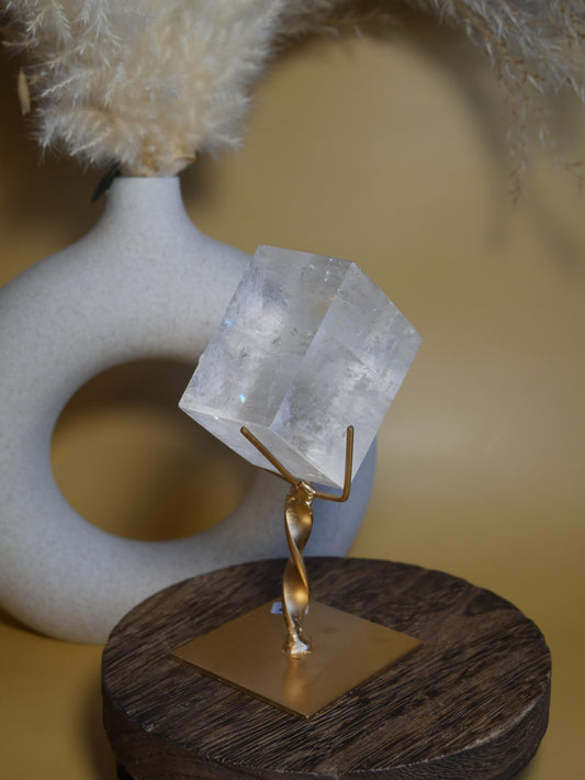 Optical Calcite on Stand #6