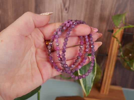 Faceted Ruby Bracelet