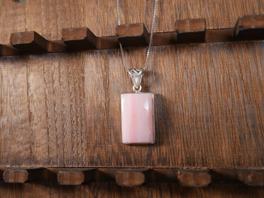 Peruvian Pink Opal Pendant