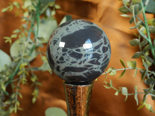 Spiderweb Obsidian Sphere #2