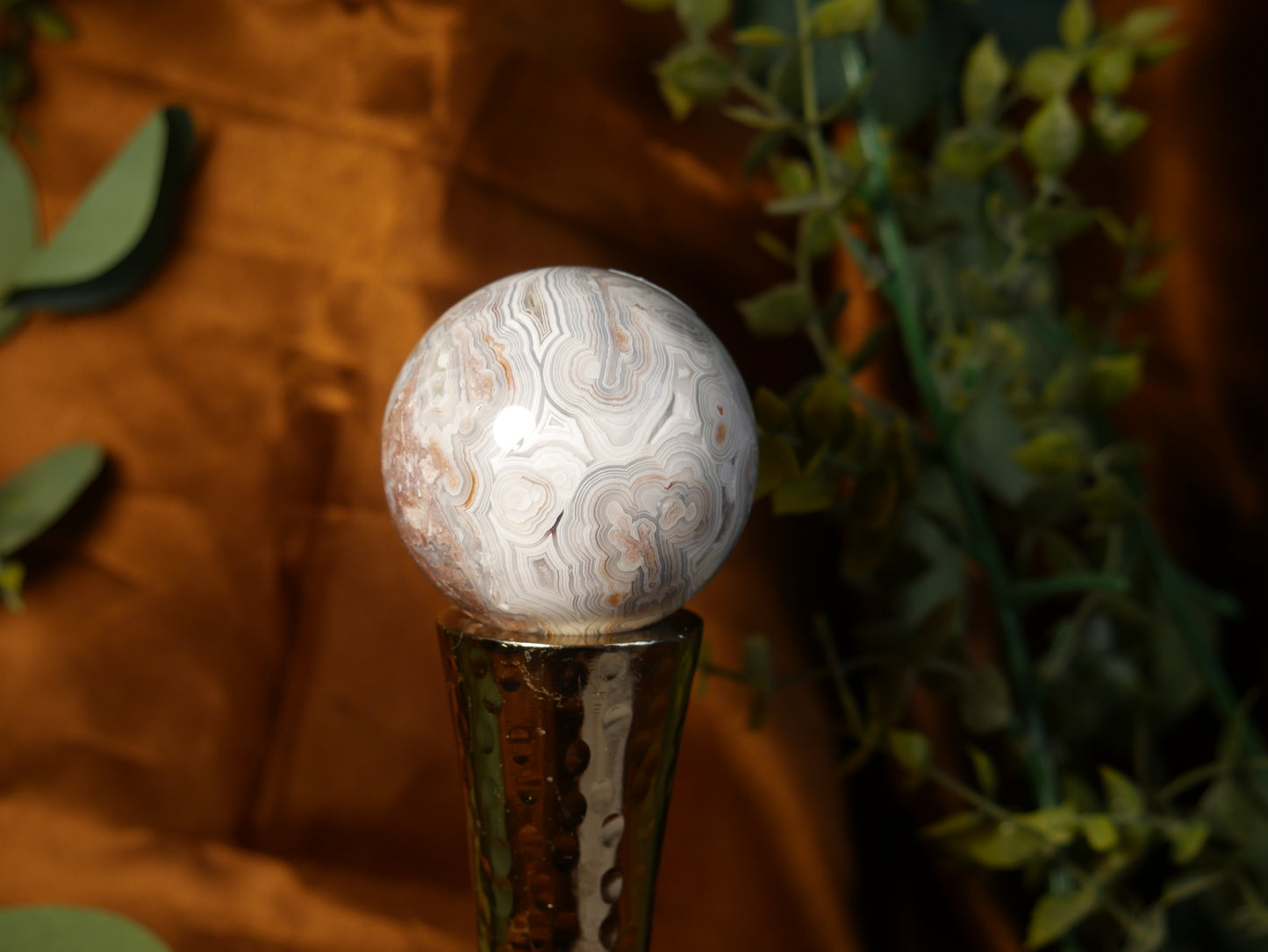 Crazy Lace Agate Sphere #6