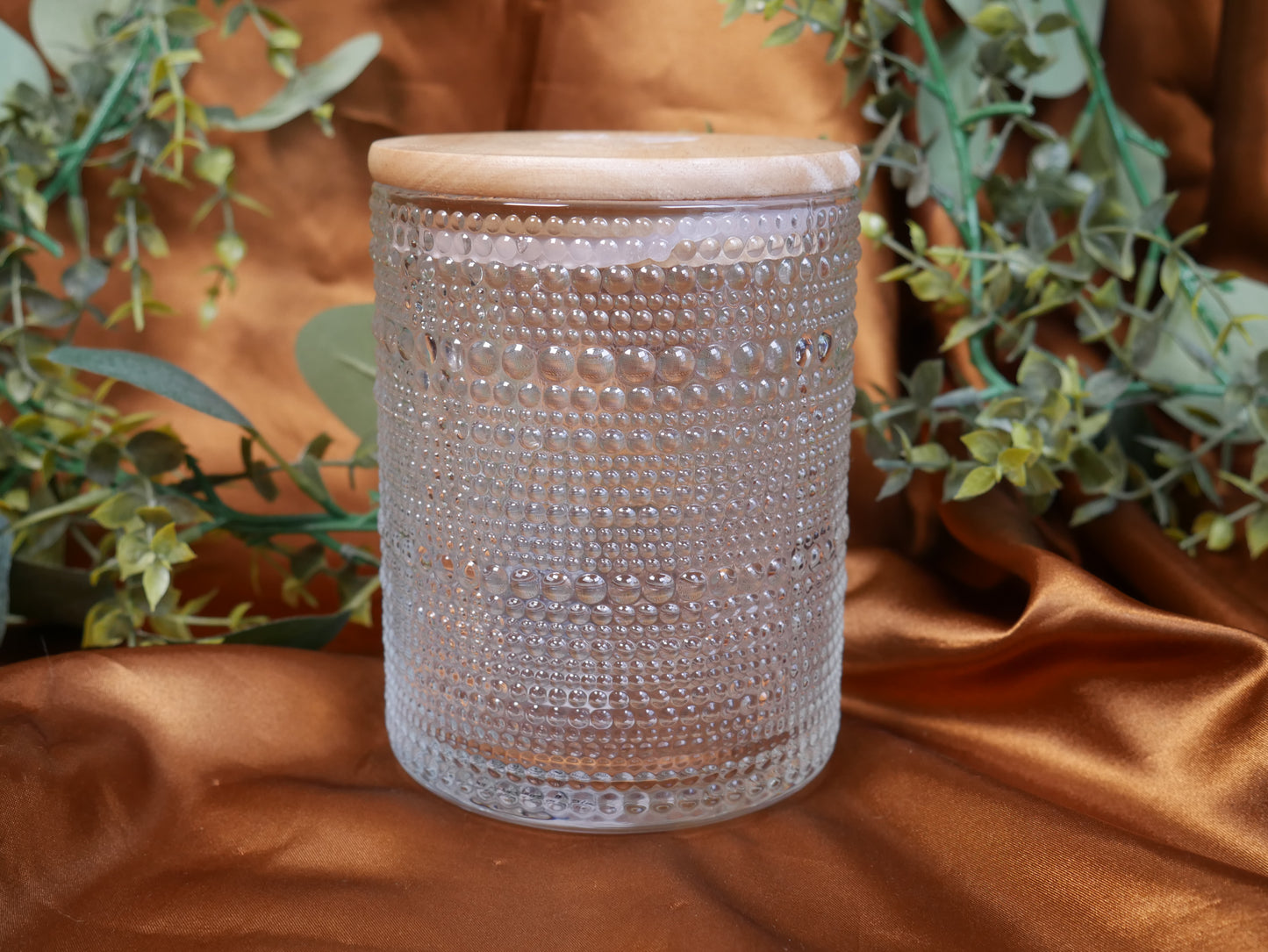 Clear Dot Vessel - Choose Your Own Candle Scent